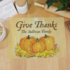Give Thanks Personalized Cutting Board 63130693